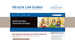 Desktop Screenshot of healthlawgurus.com